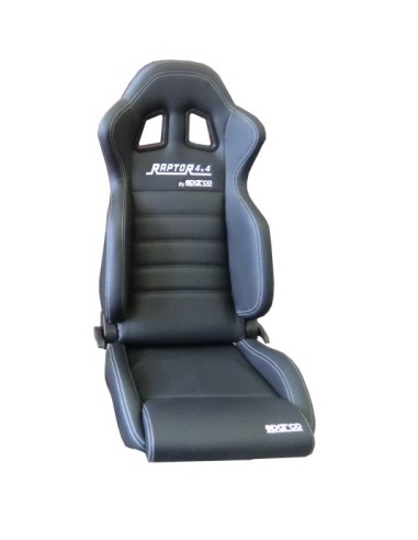 Siège Baquet RAPTOR by SPARCO Conducteur ou Passager en Vynil NOIR