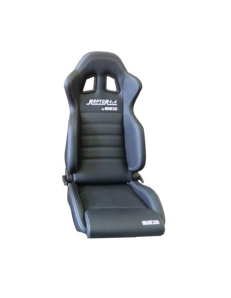 Siège Baquet RAPTOR by SPARCO Conducteur ou Passager en Vynil NOIR