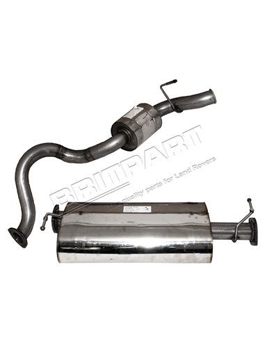 Échappement Central et Final en INOX pour : DEFENDER 90 TD4 2.2