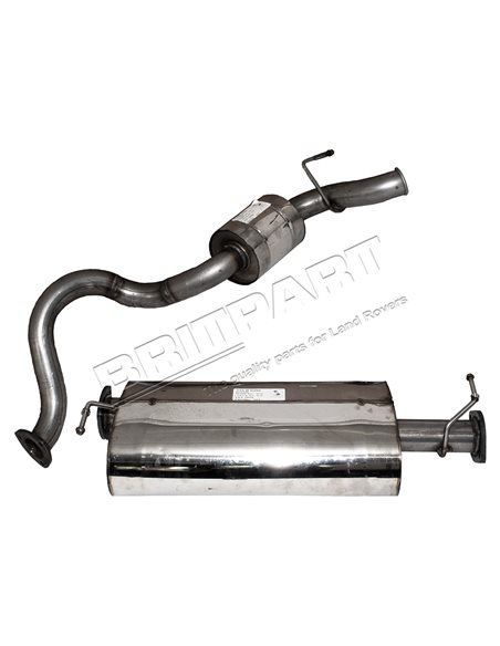 Échappement Central et Final en INOX pour : DEFENDER 90 TD4 2.2