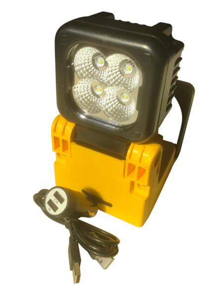 PHARE DE TRAVAIL LED 12W A BATTERIE LITHIUM
