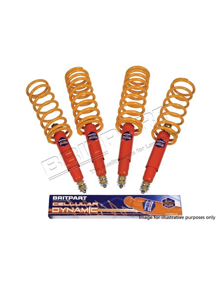 Kit Suspension BRITPART CELLULAR DYNAMIC Avant et Arrière avec Ré-Hausse + 40mm