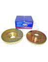 Disque de Frein Avant BRITPART Rainuré - Percé Monté jusqu'en 2005 pour : RANGE L322 