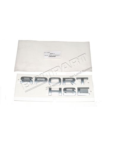 Monogramme "SPORT HSE" couleur ARGENT TITAN
