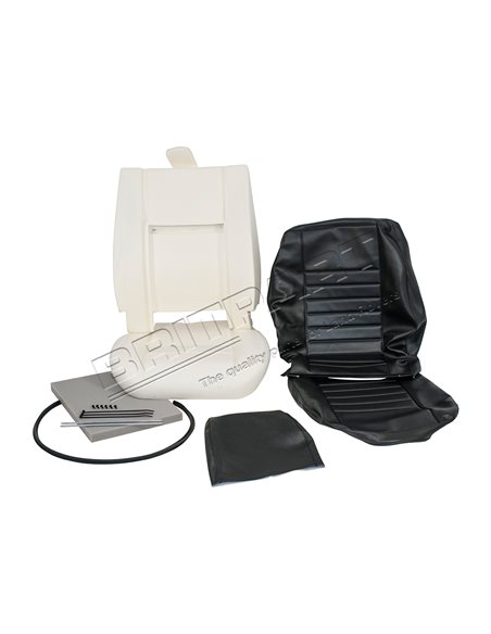 Kit de Réparation Complet du Siège Avant Droit ou Gauche en VINYL NOIR