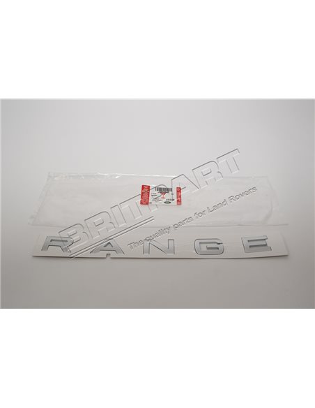 Monogramme " RANGE " couleur GRIS ATLAS du Hayon Arrière