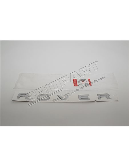 Monogramme " ROVER " couleur GRIS ATLAS du Hayon Arrière