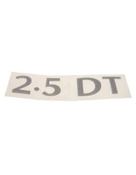 Autocolant " 2.5 DT " couleur ARGENT