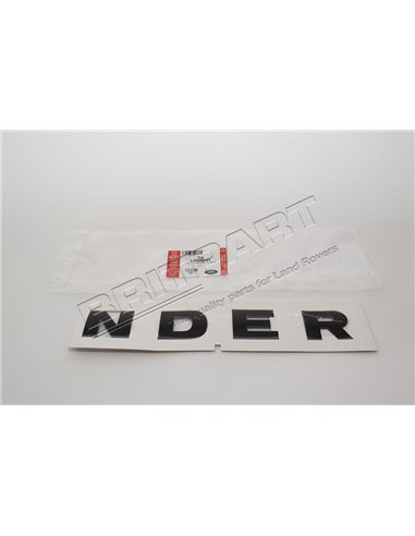 Monogramme "NDER" couleur NOIR sur le Capot