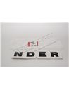 Monogramme "NDER" couleur NOIR sur le Capot
