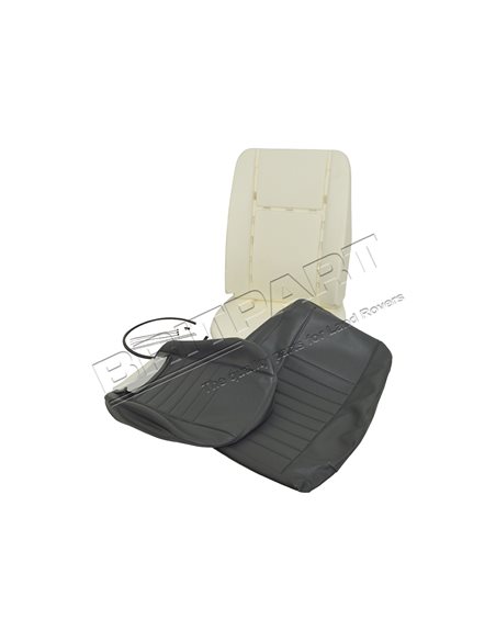 Kit de Réparation Complet en VYNIL GRIS du Siège Avant Droit ou Gauche