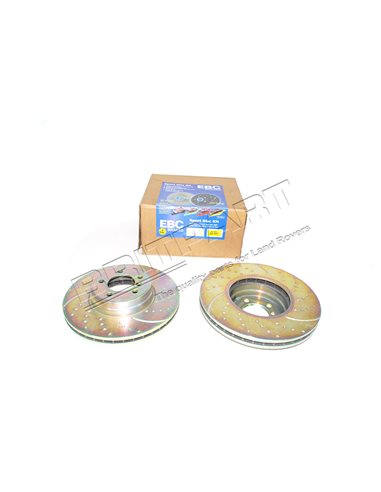 Disque de Frein Avant Ventilé EBC Monté jusqu'en 2005 pour : RANGE L322 