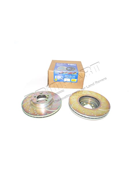 Disque de Frein Avant Ventilé EBC Monté jusqu'en 2005 pour : RANGE L322