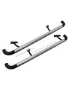 Marche Pied Tubulaire Noir dessus ALU diamètre 76 pour : Defender 110