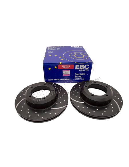 Disque de Frein Avant EBC Ventilé, Rainuré, Percé