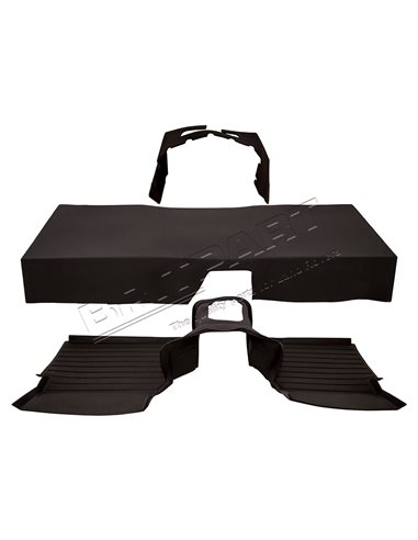 Kit Tapis Avant Complet couleur NOIR Montage avec Boite de Vitesse LT77