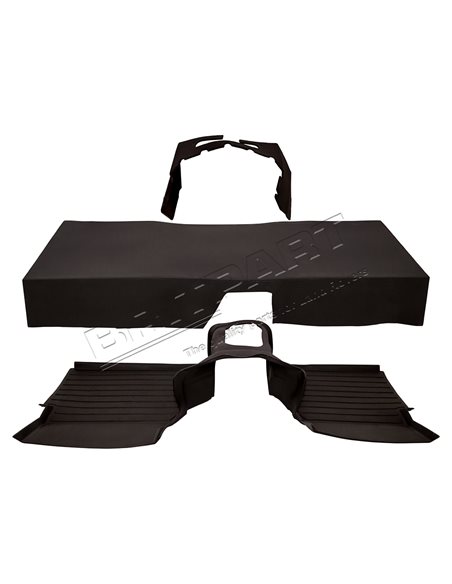 Kit Tapis Avant Complet couleur NOIR Montage avec Boite de Vitesse LT77