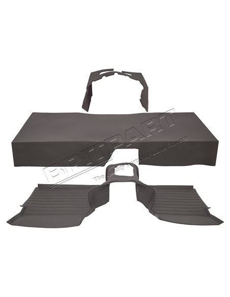 Kit Tapis Avant Complet couleur GRIS Montage avec Boite de Vitesse LT77