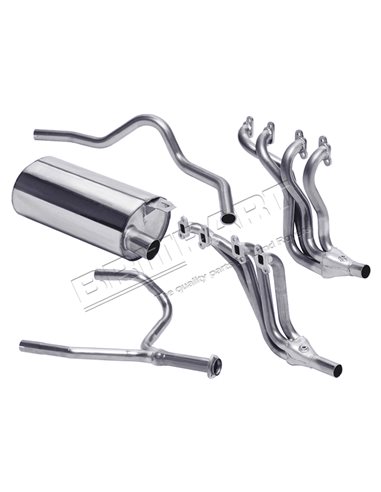 Ligne d'Échappement Complete en INOX pour : DEFENDER 90 V8 3.5