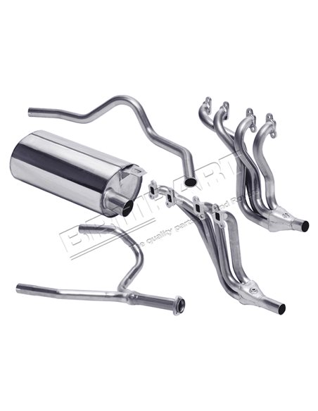 Ligne d'Échappement Complete en INOX pour : DEFENDER 90 V8 3.5
