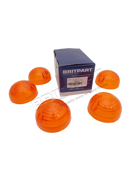 Cabochon Orange en Plastique de Clignotant