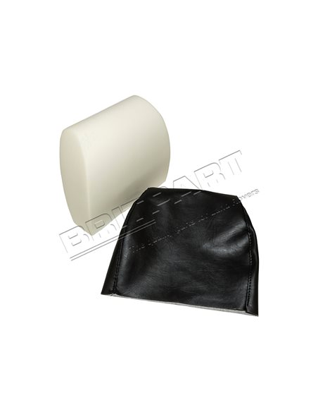 Kit de Réparation Complet d'Appuis Tête Avant Droit ou Gauche en Vinyl NOIR pour : DEFENDER 90/110/130 Sauf TD4
