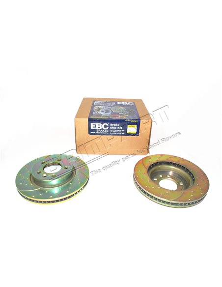 Disque de Frein Avant EBC Rainuré Percé Ø 317mm pour : DISCOVERY 3-4 / RANGE SPORT 1