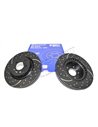 Disque de Frein Avant EBC Rainuré Percé Ø 360mm pour : DISCOVERY 4 / RANGE SPORT 1 - 2