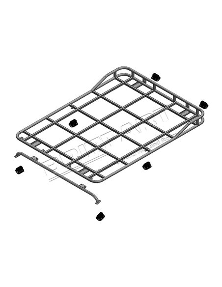 Galerie Safety Device Montage sur Arceau de Sécurité pour : DEFENDER 90 Hard-Top & Station Wagon