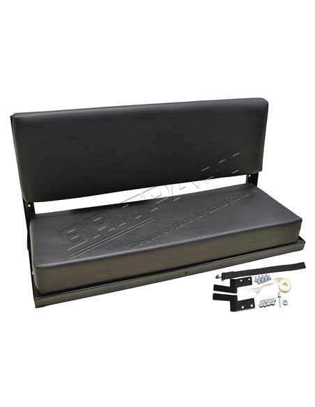 Banquette Arrière Latéral en Vynil NOIR (Longueur 81cm) pour : Defender 90/110/130