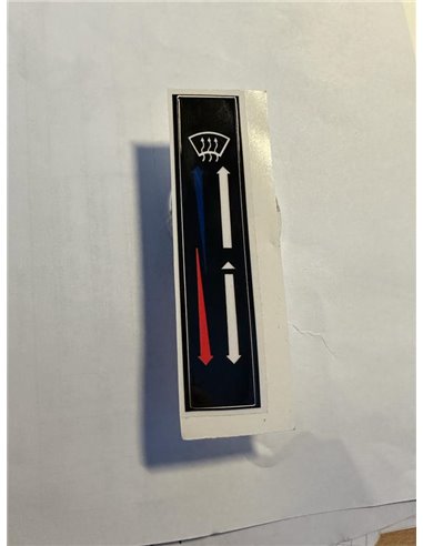  Étiquette temperature du Chauffage td5 td4 sticker seul 
