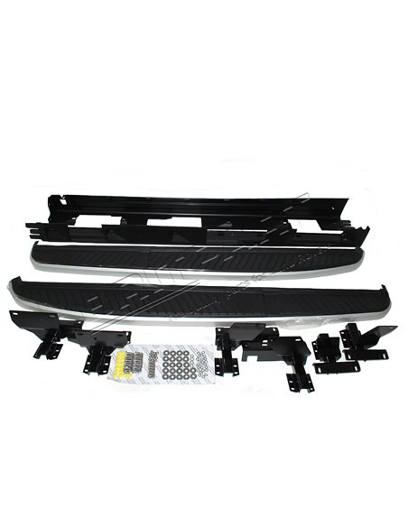 Marche Pied dessus Élastomère Thermoplastique et Latérale en ALU Brossé : RANGE SPORT 1 - 2