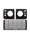 Kit Calandre et Enjoliveur de Phare en Plastique SANTORINI BLACK