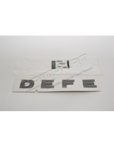 Monogramme "DEFE" couleur BRUNEL sur le Capot