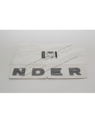 Monogramme "NDER" couleur BRUNEL sur le Capot