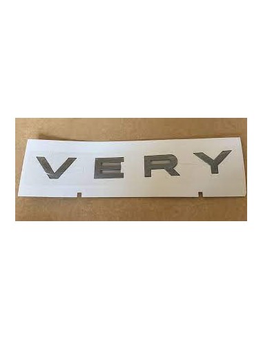 Monogramme " VERY " couleur BRUNEL du Hayon Arrière