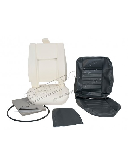Kit de Réparation Complet du Siège Avant Droit ou Gauche en VINYL de couleur GRIS