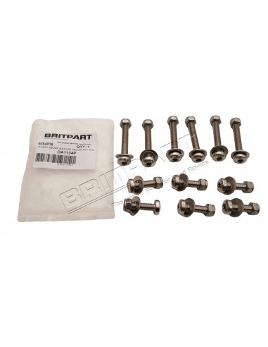 Kit de Vis INOX de Charnière de Porte Arrière SAFARI pour : DEFENDER 90/110 TD4