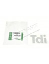 Autocollant " TDi " Placé sur l'Aile Avant de couleur GRIS