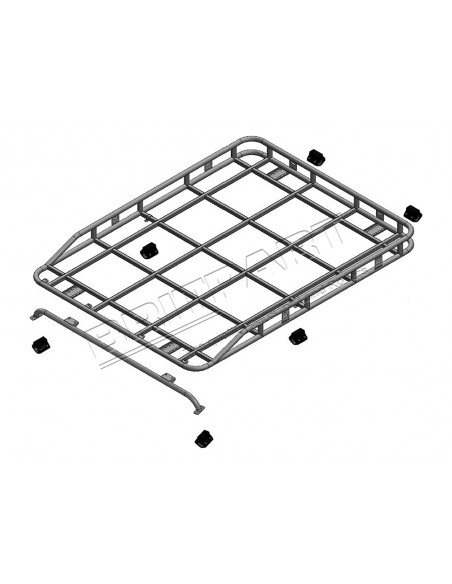 Galerie SAFETY DEVICES Rail à Bagages Long Montage sur Arceau pour 90/110 Hard-Top & Station Wagon * SUR COMMANDE ± 10 JOURS *