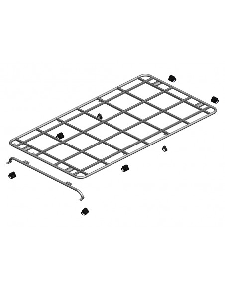 Galerie Plate SAFETY DEVICES Monté sur l'Arceau pour 110 HARD TOP & SW * SUR COMMANDE ± 10 JOURS *