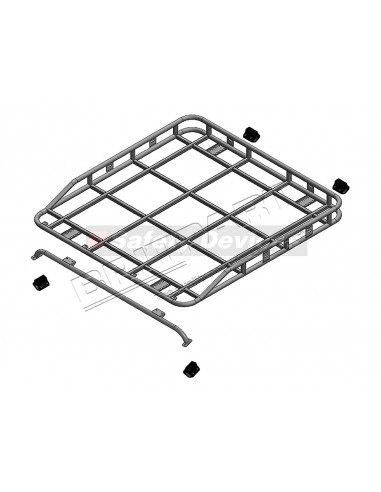 Galerie SAFETY DEVICES avec Rail des Bagages Long Monté sur l'Arceau pour 110/130 PICK-UP * SUR COMMANDE ± 10 JOURS *