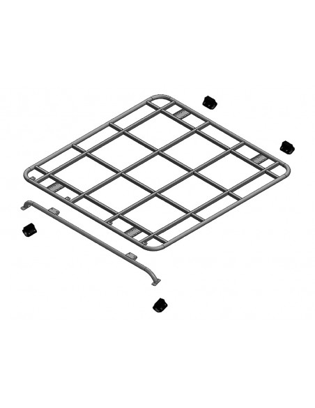 Galerie SAFETY DEVICES Plate Monté sur l'ARCEAU pour 110/130 PICK-UP * SUR COMMANDE ± 10 JOURS *