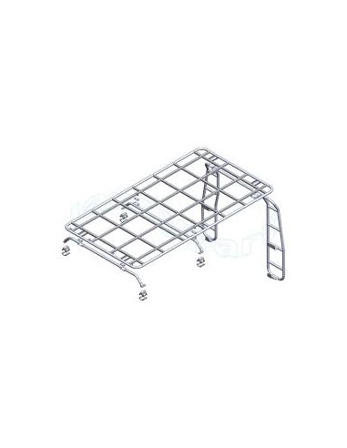 Galerie Plate Monté sur Arceau 10 pts pour : DEFENDER 110 Baché * SUR COMMANDE ± 10 JOURS *