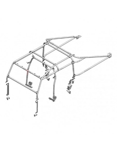 Arceau 8 points Extérieur SAFETY DEVICES pour : DEFENDER 130 * SUR COMMANDE ± 10 JOURS *