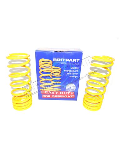 Ressorts Arrière Progressif + 100kg Réhausse + 40mm pour : Toutes Defender 110