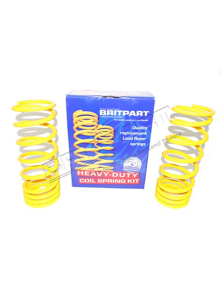 Ressorts Arrière Progressif + 100kg Réhausse + 40mm pour : Toutes Defender 110