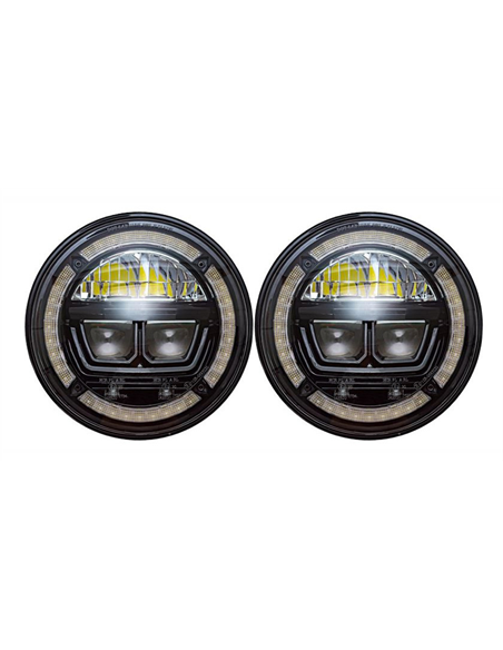 Phare LED de type halo (la Paire) pour Land Rover Defender